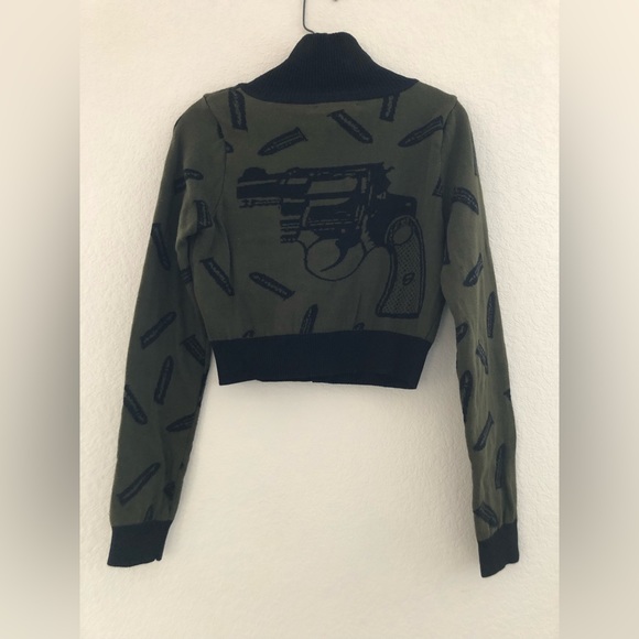 Betsey Johnson Gun Cardigan - Picture 2 of 3